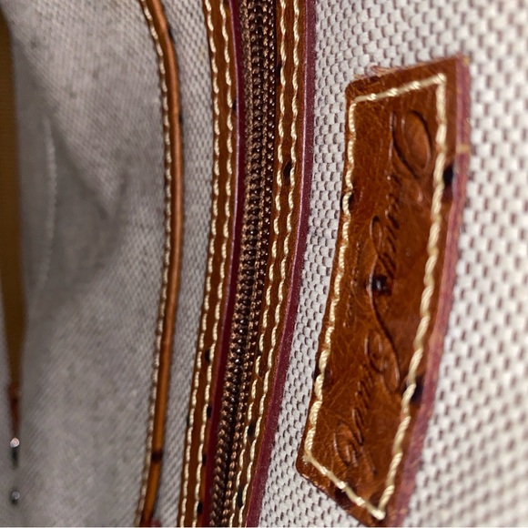 Dooney &‎ Bourke Brown Satchel with Ostrich-Embossed Leather - Picture 6 of 10
